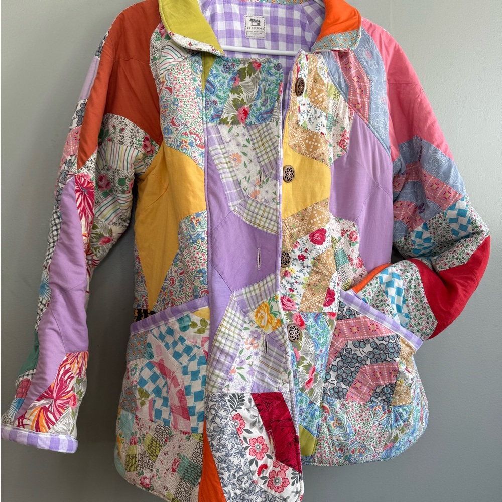 Colorful Patchwork Women's Jacket - image 4